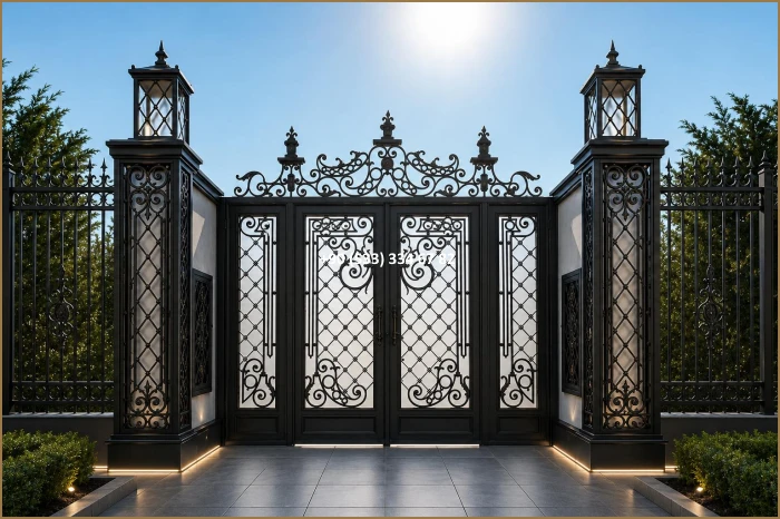 Garaj kapıları-Garaj kapı modelleri-Garaj kapısı-villa garaj kapıları-Ferforje garaj kapıları dem8687