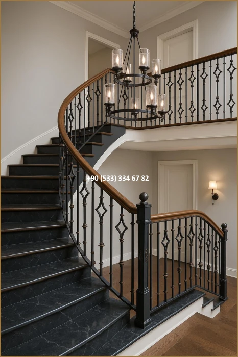 FERFORJE MERDİVEN KORKULUK-FERFORJE MERDİVEN KORKULUKLAR