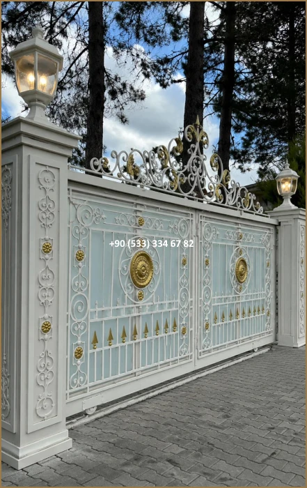 Garaj kapıları-Garaj kapı modelleri-Garaj kapısı-villa garaj kapıları-Ferforje garaj kapıları dem8663