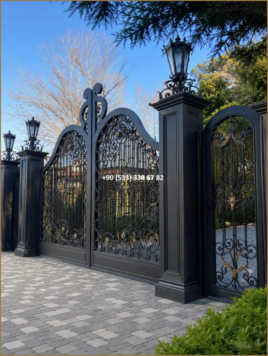 Garaj kapıları-Garaj kapı modelleri-Garaj kapısı-villa garaj kapıları-Ferforje garaj kapıları dem8664