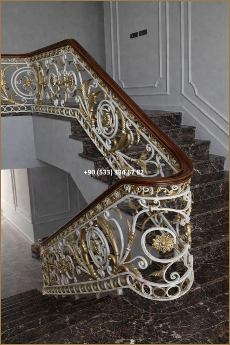 MERDİVEN KORKULUKLARI- MERDİVEN KORKULUK TASARIMI- FERFORJE MERDİVEN KORKULUK MODELLERİ dem8350