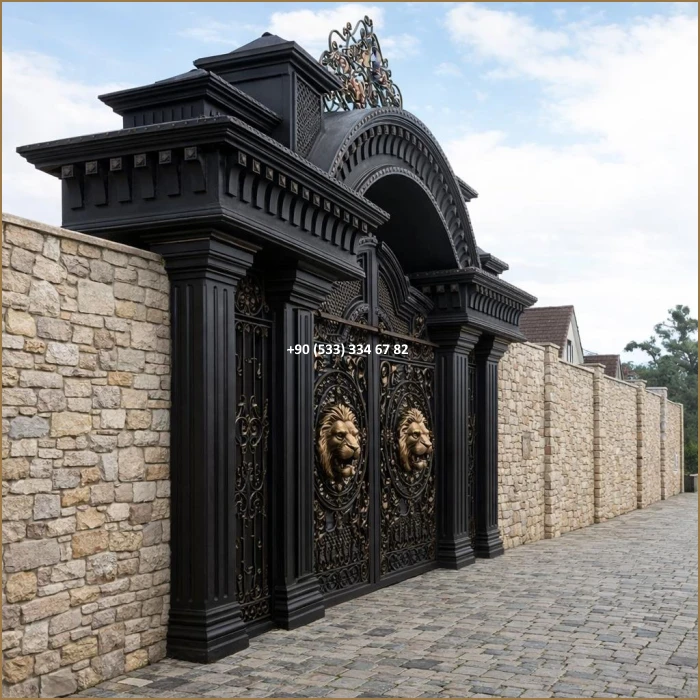 VİLLA KAPILARI-FERFORJE VİLLA KAPILAR-VİLLA GİRİŞ KAPILAR-BAHÇE KAPILARI-FERFORJE KAPILAR dem8440