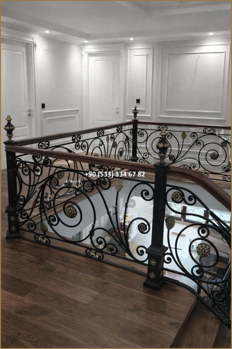 MERDİVEN KORKULUKLARI- MERDİVEN KORKULUK TASARIMI- FERFORJE MERDİVEN KORKULUK MODELLERİ dem8361