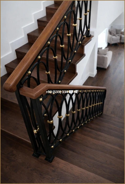 MERDİVEN KORKULUKLARI- MERDİVEN KORKULUK TASARIMI- FERFORJE MERDİVEN KORKULUK MODELLERİ dem8374